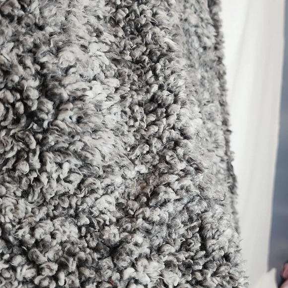 Original Weatherproof Vintage Gray Sherpa Pullover Size Small Soft - Picture 11 of 11